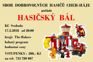 Hasičský bál sboru dobrovolných hasičů Cheb - Háje